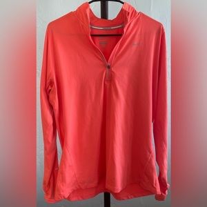 Nike Dri-fit | activewear | workout jacket pullover half zipper | thumb holes